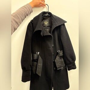 Mackage Black Coat with Gold Logo